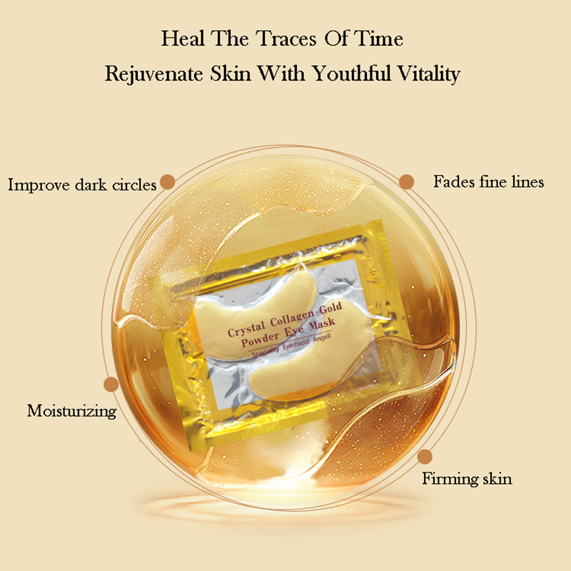 10/20pcs Golden Crystal Collag - Face Mask Skincare recension och pris