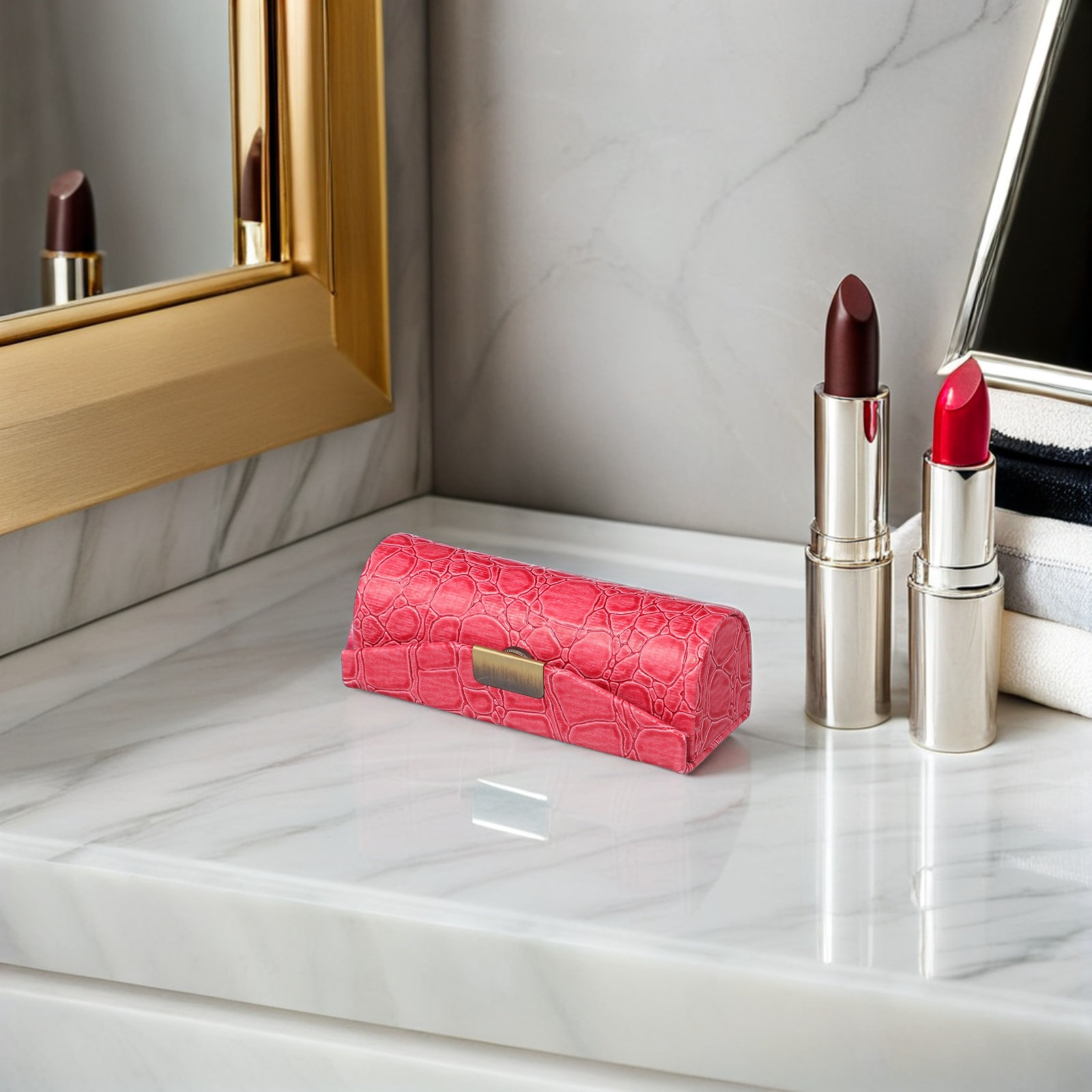 PU Lipstick Case Compact Decor - Lip Balm recension och pris