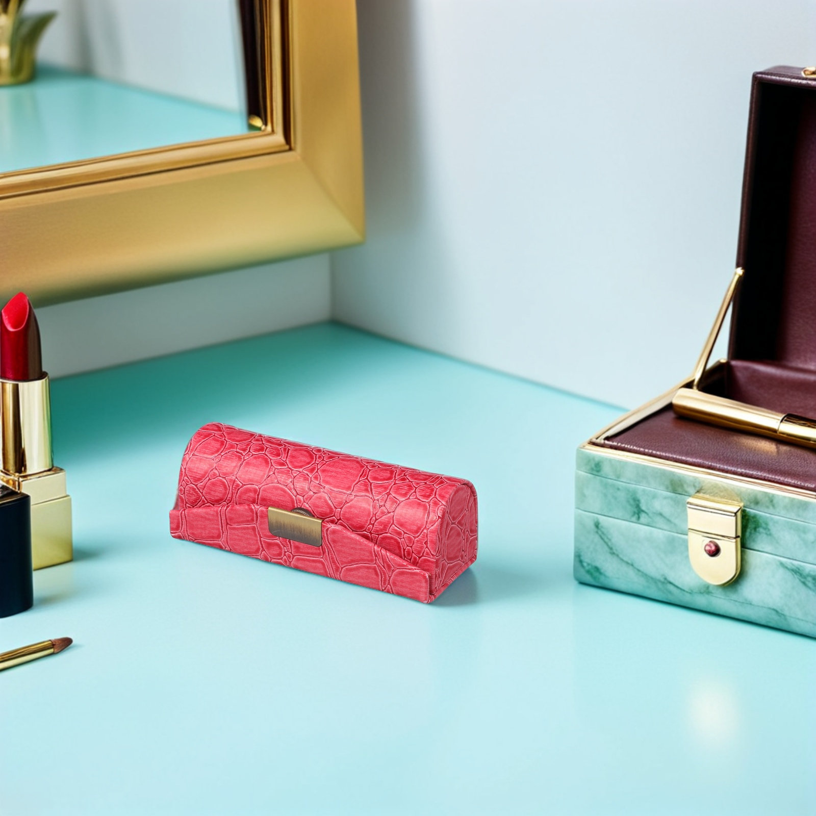 PU Lipstick Case Small Lipstic - Lip Balm recension och pris