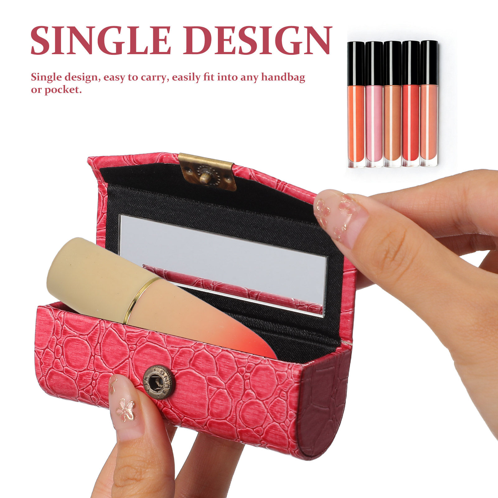 PU Lipstick Case Small Lipstic - Lip Balm recension och pris