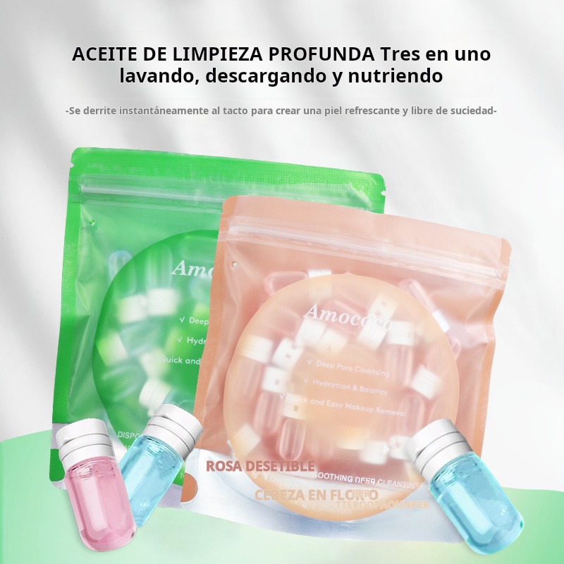Amococo 3pcs Disposable Cleans - Face Oil Rosehip recension och pris