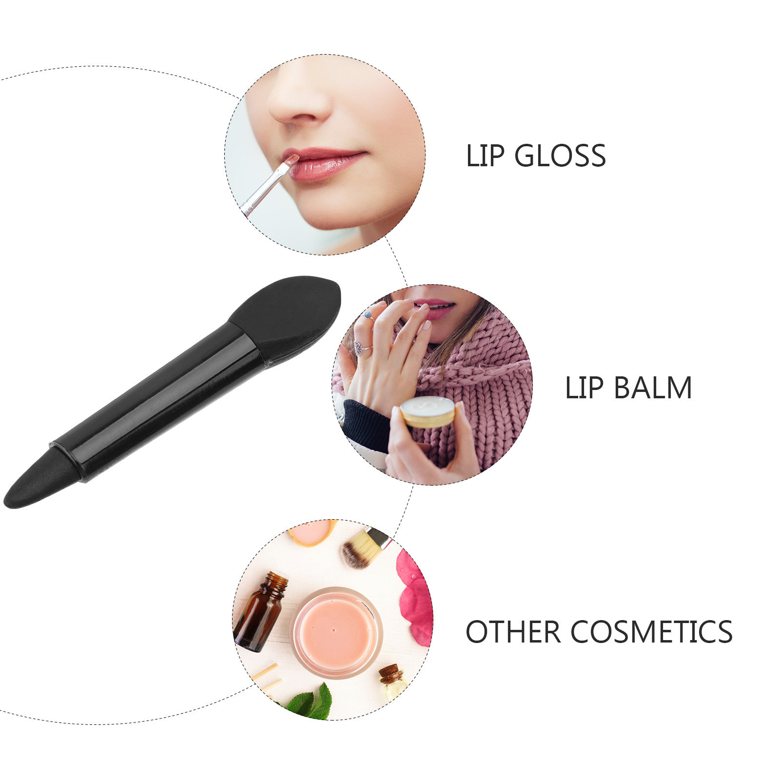 1Set Double-Ended Silicone Lip - Lip Balm recension och pris